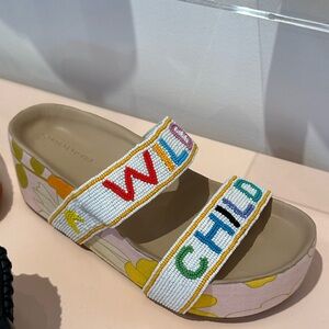 Rue de la line wild child platform sandal
